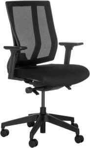 Adjustable Office Chair with Armrests Rolling Casters