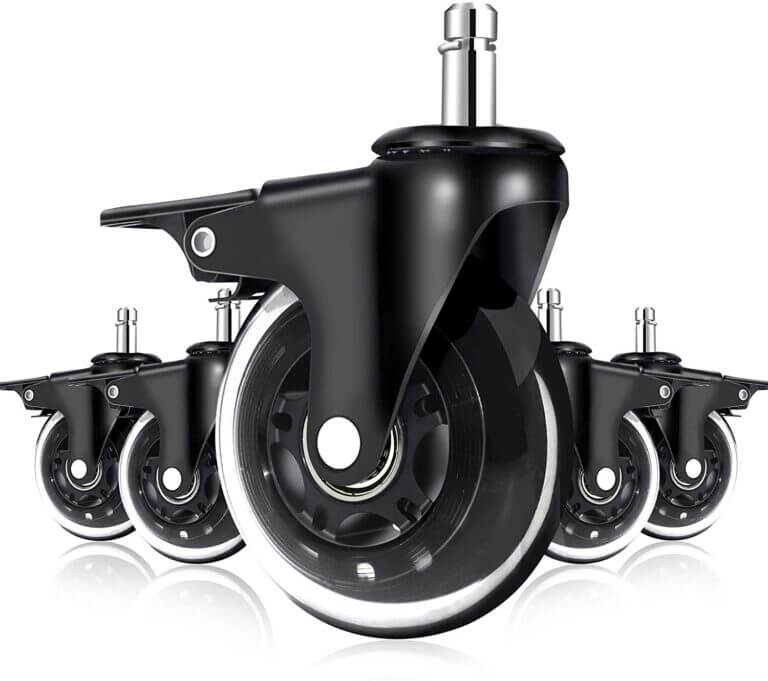 5 Best Office Chair Caster Wheels with Brakes - Recliner Seat